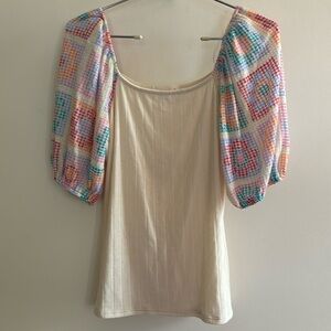 NWOT!!! Beautiful boutique top by Sugarfox. Size small